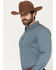 Image #2 - Cody James Men's Bourbon Geo Print Long Sleeve Button-Down Stretch Western Shirt, Navy, hi-res