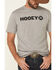 HOOey Men's Grey Lock-Up Graphic T-Shirt , Grey, hi-res