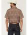 Image #4 - Gibson Trading Co Men's Sundown Drapes Medallion Print Short Sleeve Button-Down Western Shirt - Tall, Rust Copper, hi-res