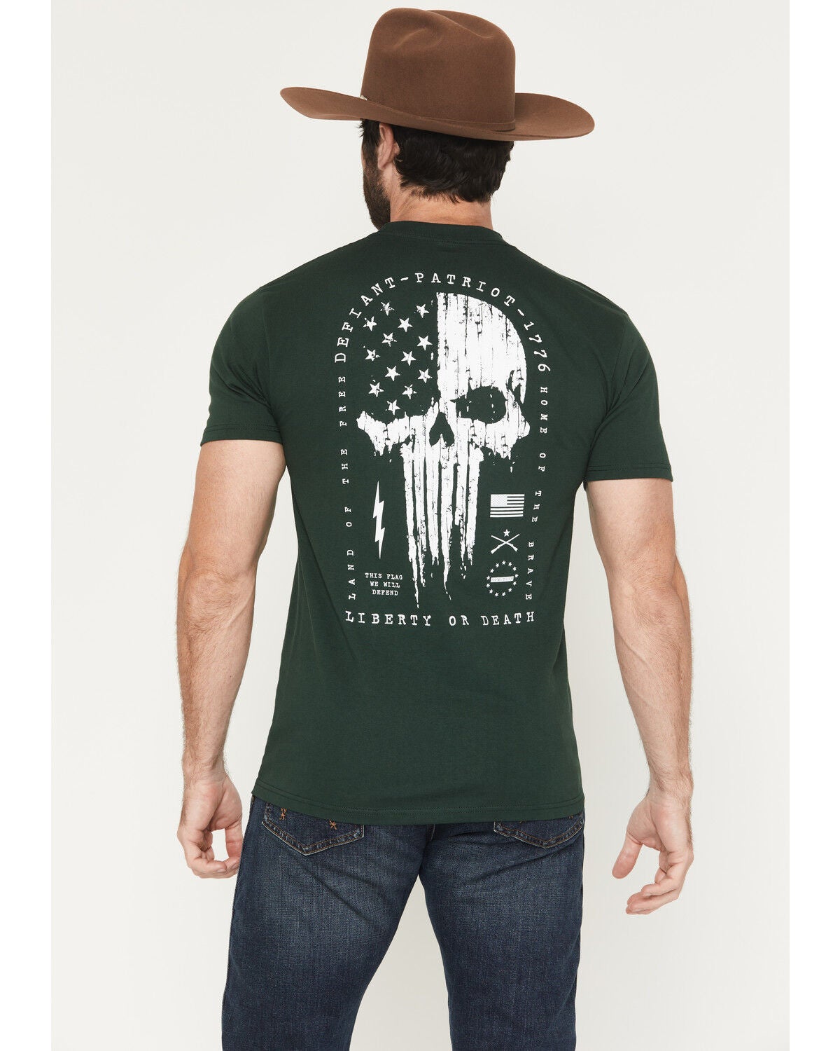 Image #1 - Howitzer Men's Defiant 76 Short Sleeve Graphic T-Shirt, Green, hi-res