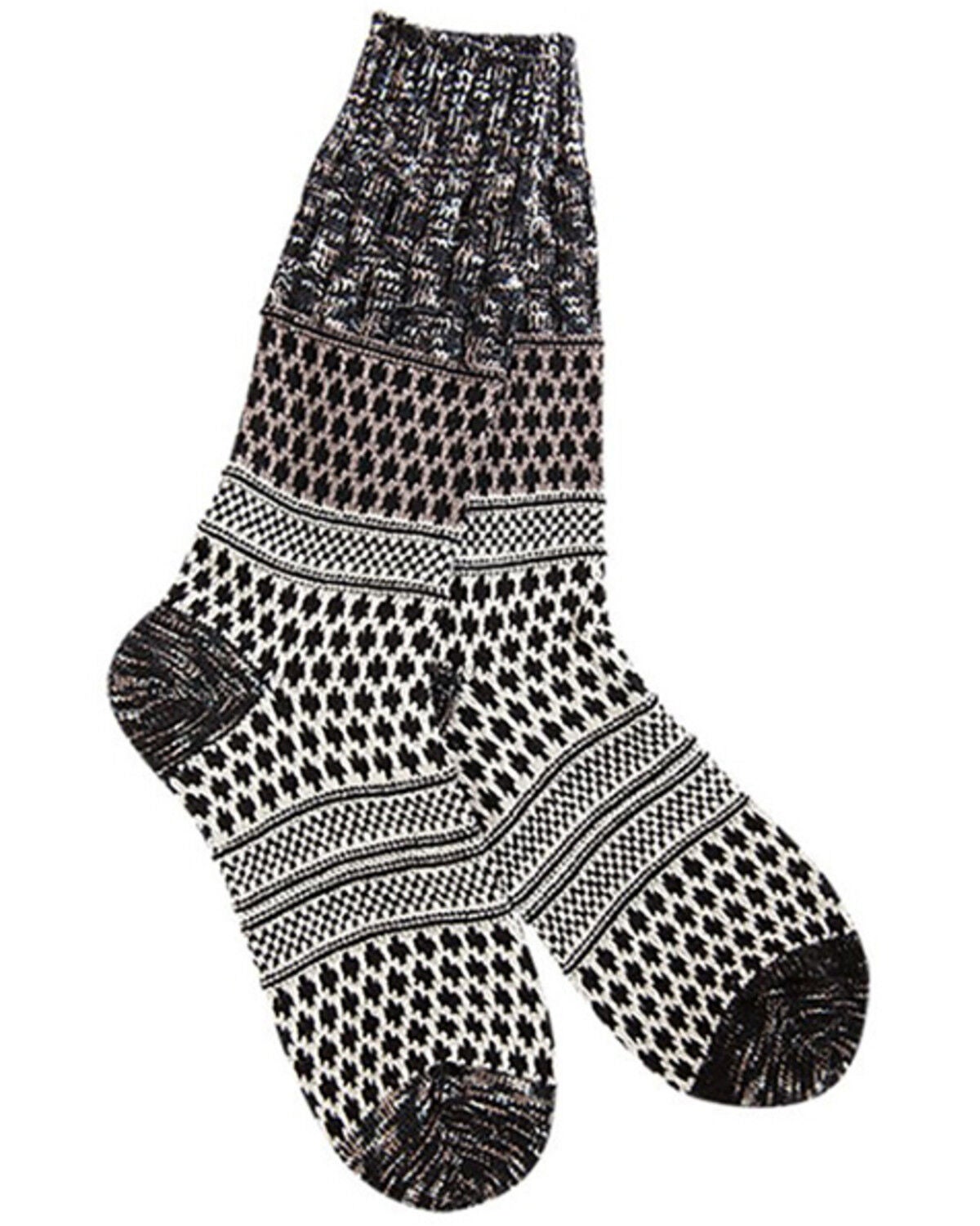 World's Softest Women's Nightfall Multi Socks, Black, hi-res