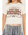 Image #3 - Shyanne Women's Whiskey Fringe Hem Short Sleeve Cropped Graphic Tee, White, hi-res