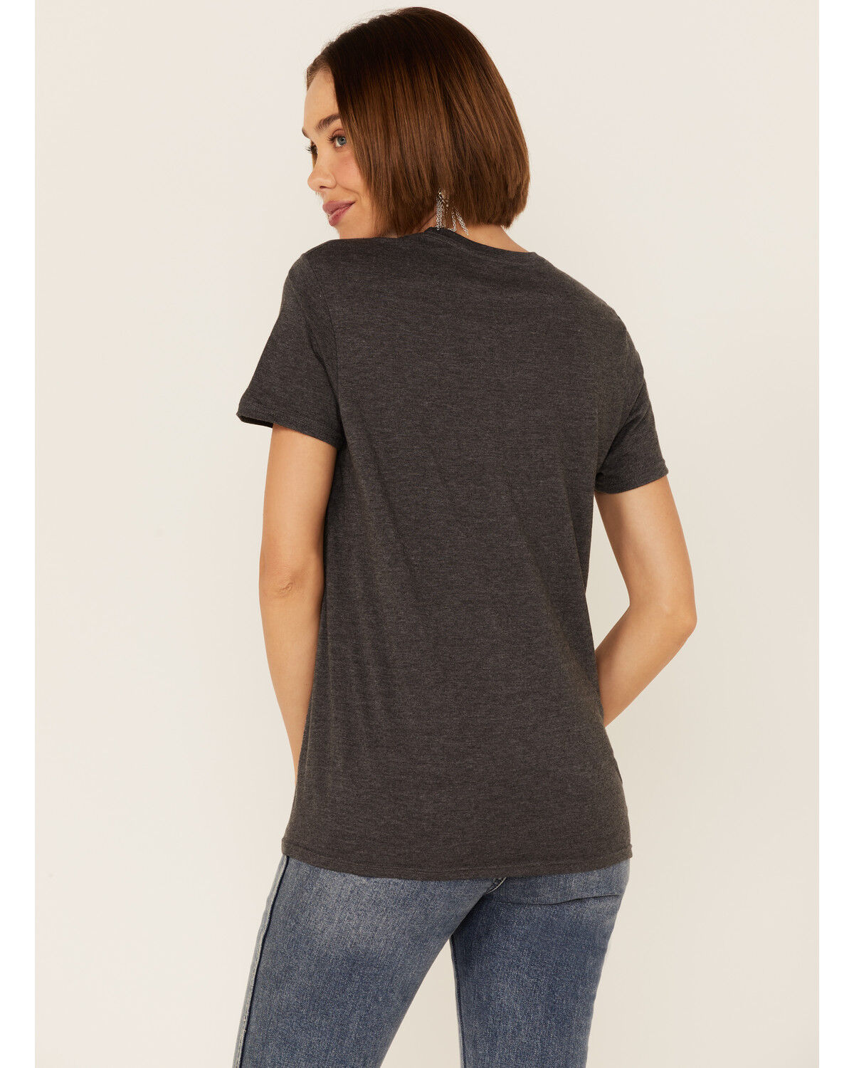 Image #3 - Grace & Truth Women's Charcoal Praise The Lord Ya'll Graphic Short Sleeve Tee, Charcoal, hi-res