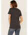 Image #3 - Grace & Truth Women's Charcoal Praise The Lord Ya'll Graphic Short Sleeve Tee , Charcoal, hi-res