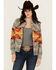 Image #1 - Pendleton Women's Printed Bomber Jacket, Grey, hi-res