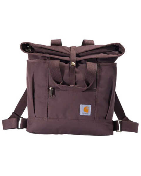 Image #1 - Carhartt Rain Defender® Convertible Backpack Tote, Wine, hi-res