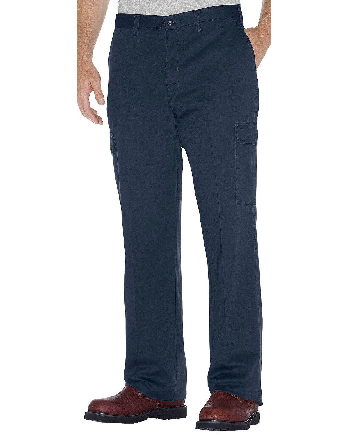 Image #1 - Dickies Cargo Work Pants, Navy, hi-res