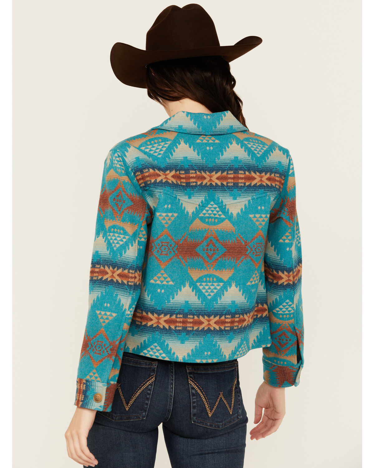 Image #4 - Pendleton Women's Printed Jacket, Turquoise, hi-res