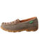 Twisted X Women's Slip-On CellStretch Driving Shoes - Moc Toe, Brown, hi-res