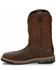 Justin Men's Carbide Western Work Boots - Composite Toe, Brown, hi-res