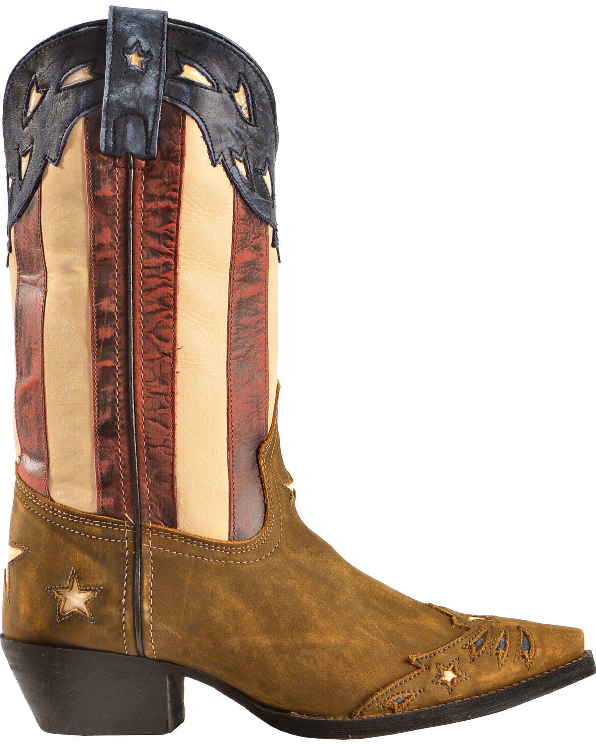 Image #2 - Laredo Women's Keyes Stars & Stripes Western Boots - Snip Toe, , hi-res