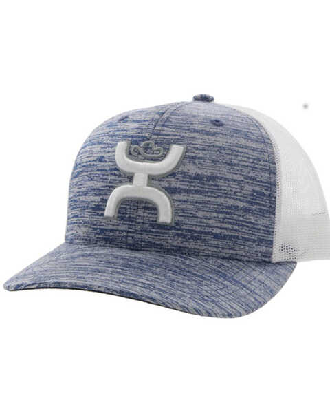 Hooey Men's Sterling Logo Embroidered Trucker Cap, Blue, hi-res