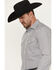 Image #2 - Cody James Black 1978® Men's Condor Striped Print Long Sleeve Button-Down Western Shirt, Black, hi-res