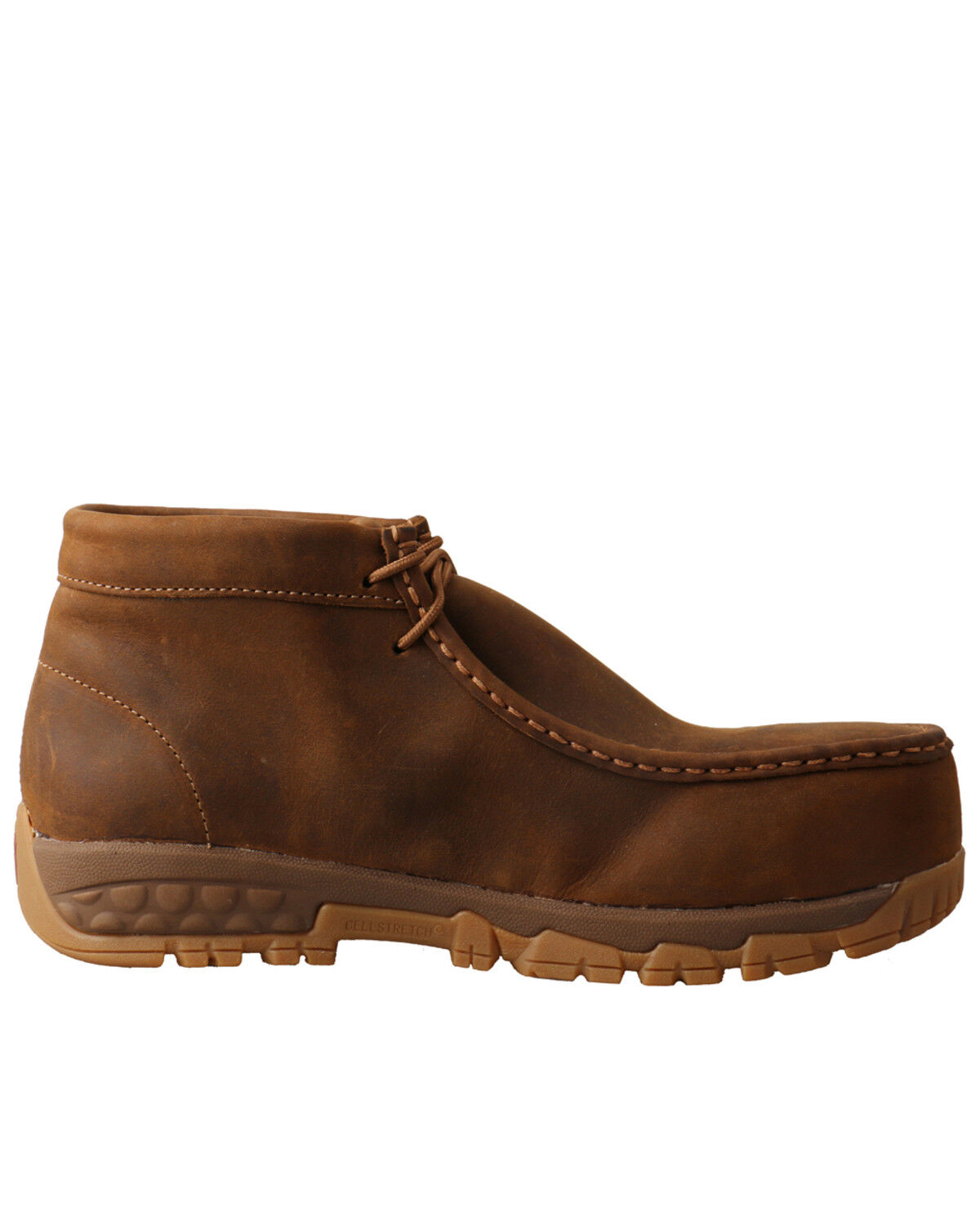 Image #2 - Twisted X Women's Work Chukkas - Composite Toe, Distressed Brown, hi-res