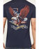 Image #4 - Buckwear Men's Patriot Rider Short Sleeve Graphic T-Shirt, Navy, hi-res