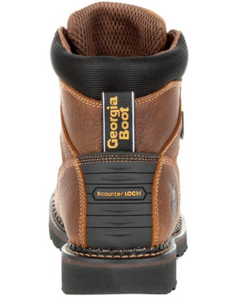Image #4 - Georgia Boot Men's Giant Revamp Waterproof Work Boots - Soft Toe, Brown, hi-res