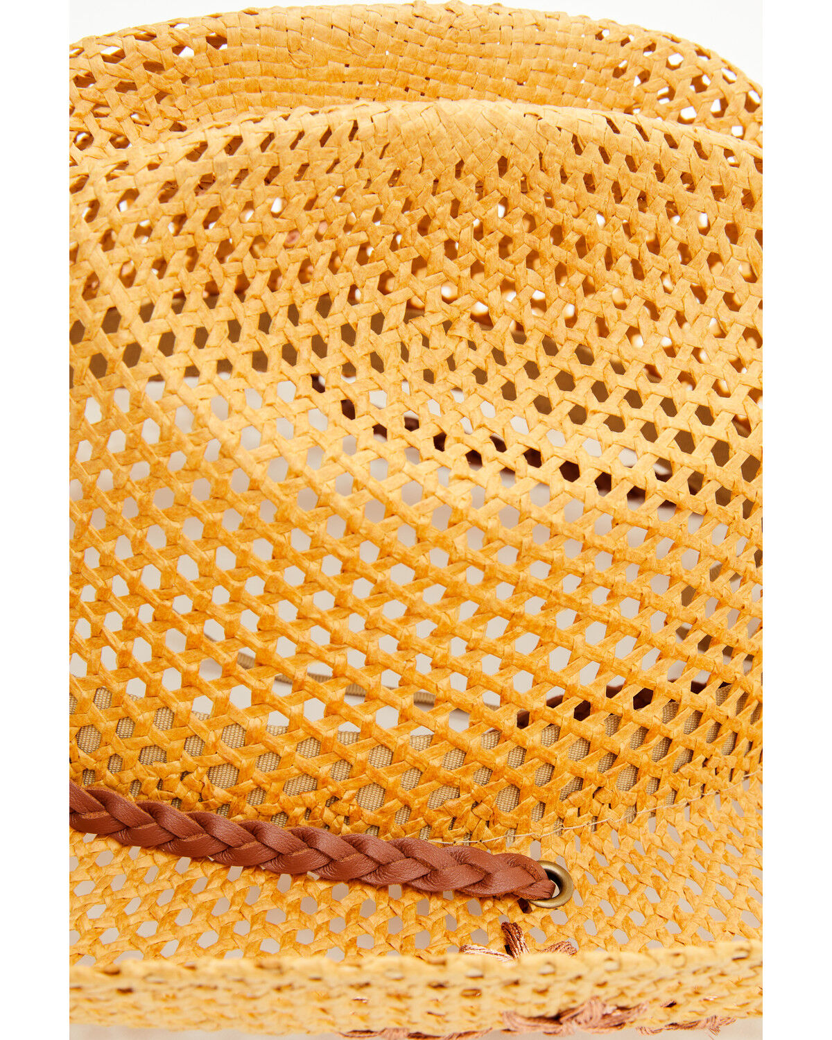 Image #2 - Shyanne Women's Melissa Embroidered Straw Cowboy Hat, Brown, hi-res