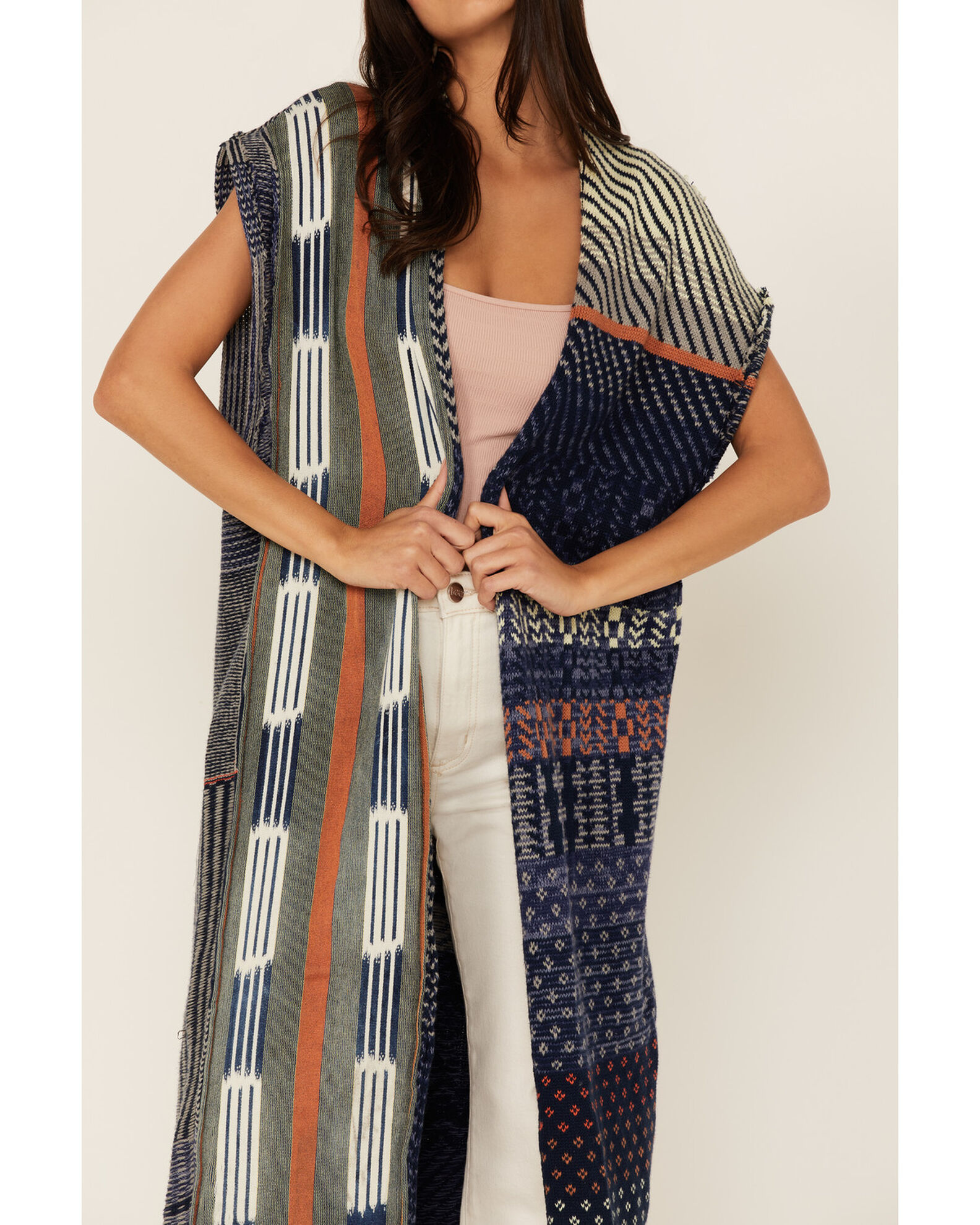 Image #3 - Free People Women's Blue Skies Maxi Vest, Blue, hi-res