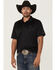 Image #1 - RANK 45® Men's Heeler Solid Short Sleeve Polo, Black, hi-res
