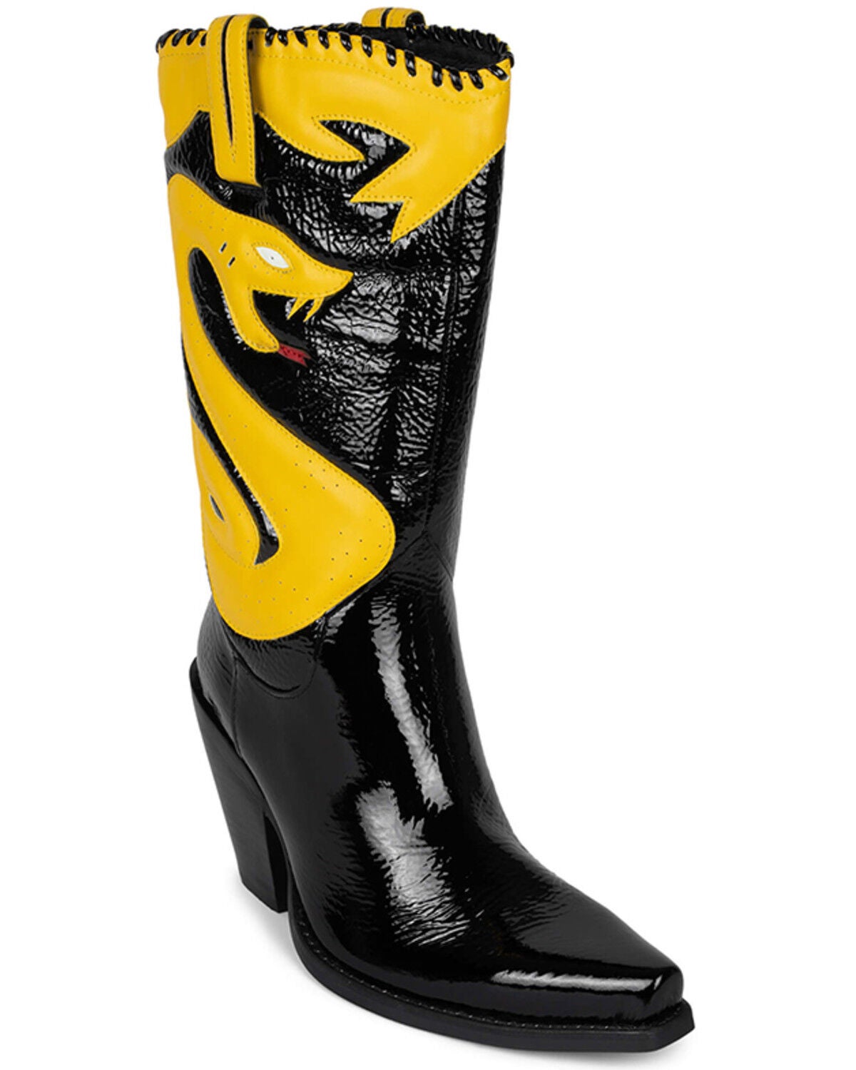 Jeffrey Campbell Women's Killer Cobra Synthetic Western Boots - Snip Toe, Black, hi-res