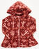 Image #1 - Wrangler Toddler Girls' Cactus Print Hooded Jacket, Rust Copper, hi-res