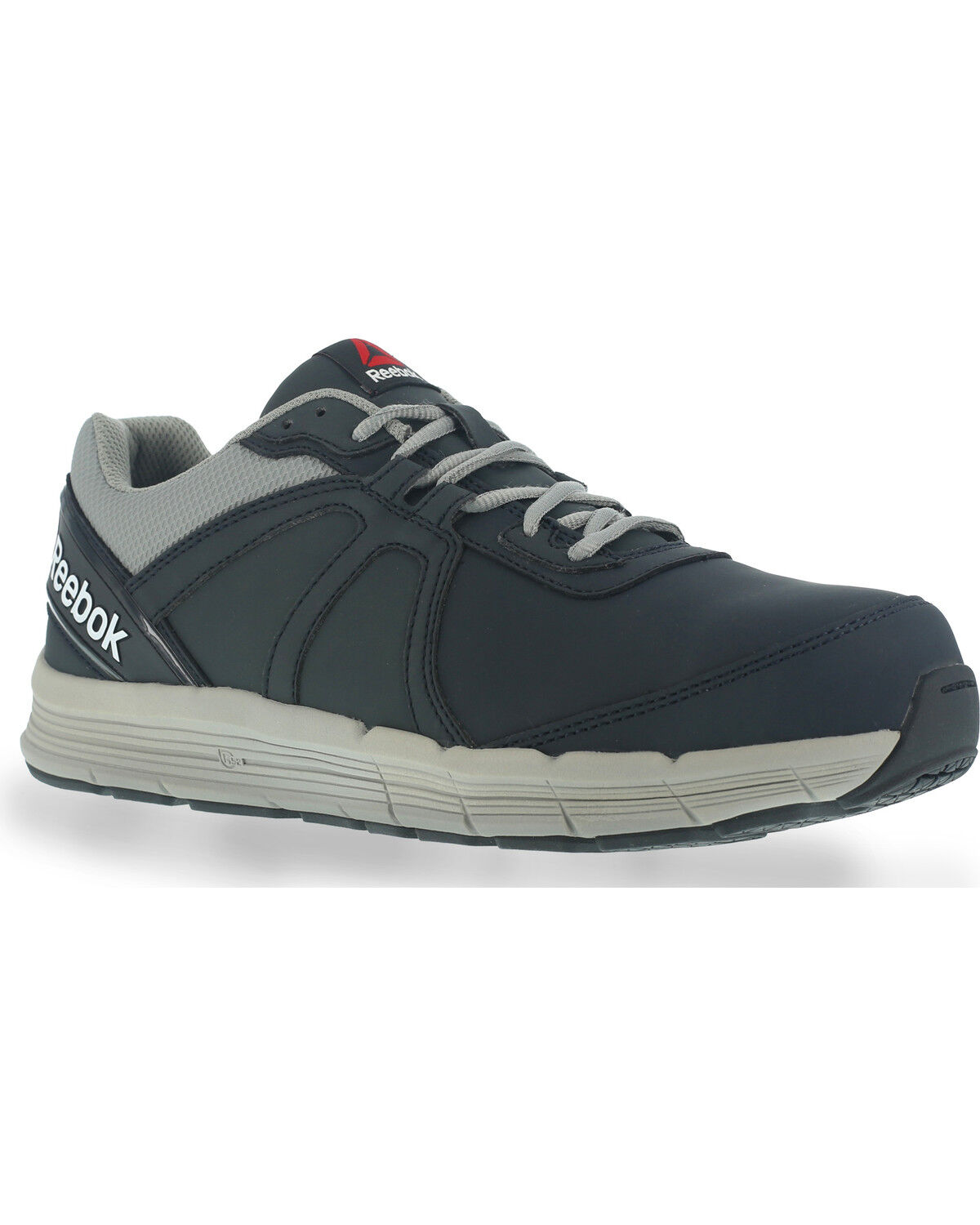 Image #1 - Reebok Men's Leather Athletic Oxfords - Steel Toe, Navy, hi-res