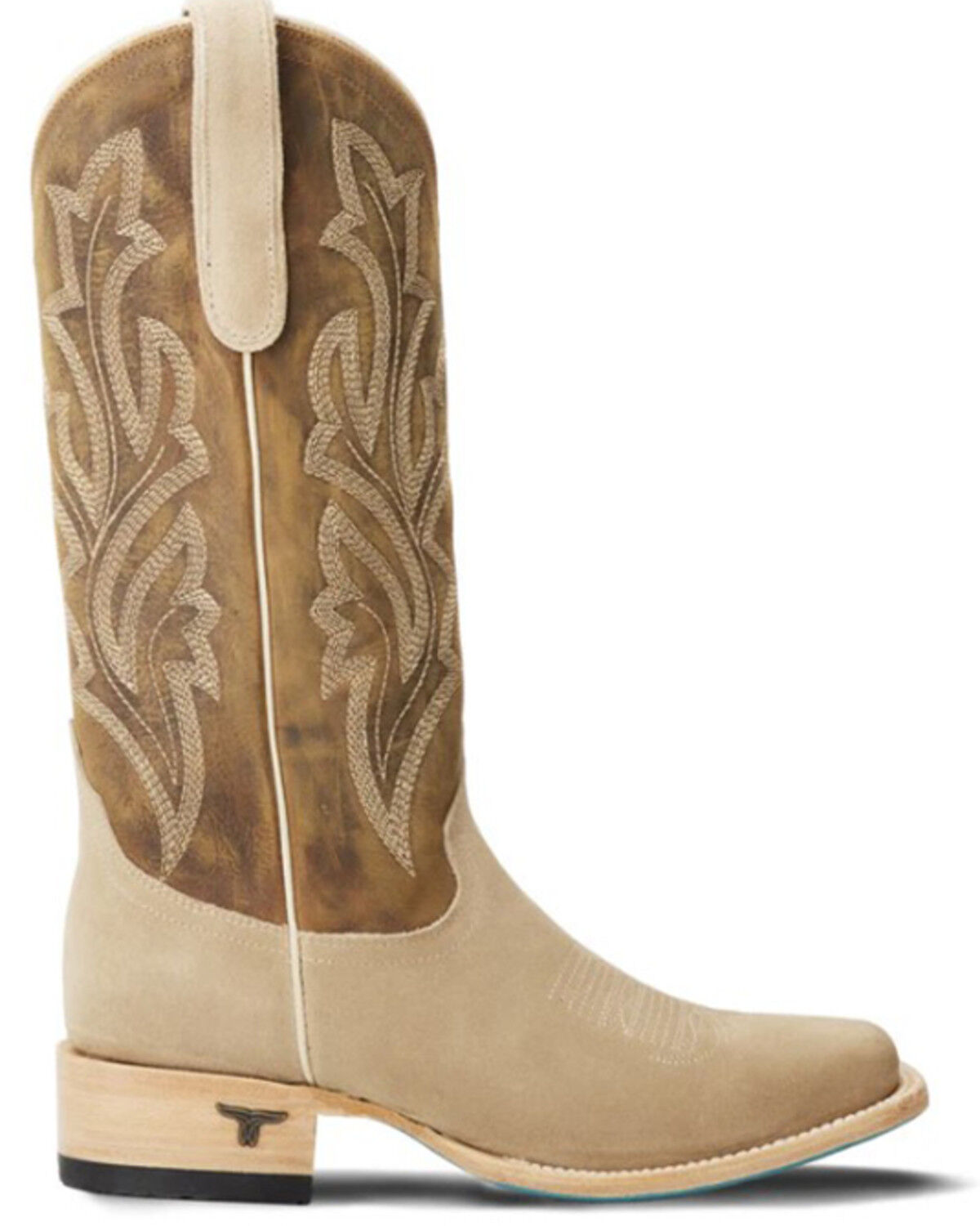 Image #2 - Lane Women's Classic Suede Western Boots - Square Toe, Brown, hi-res