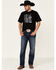 Image #2 - Jack Daniel's Men's Bottle Banner Flag Graphic T-Shirt , Black, hi-res