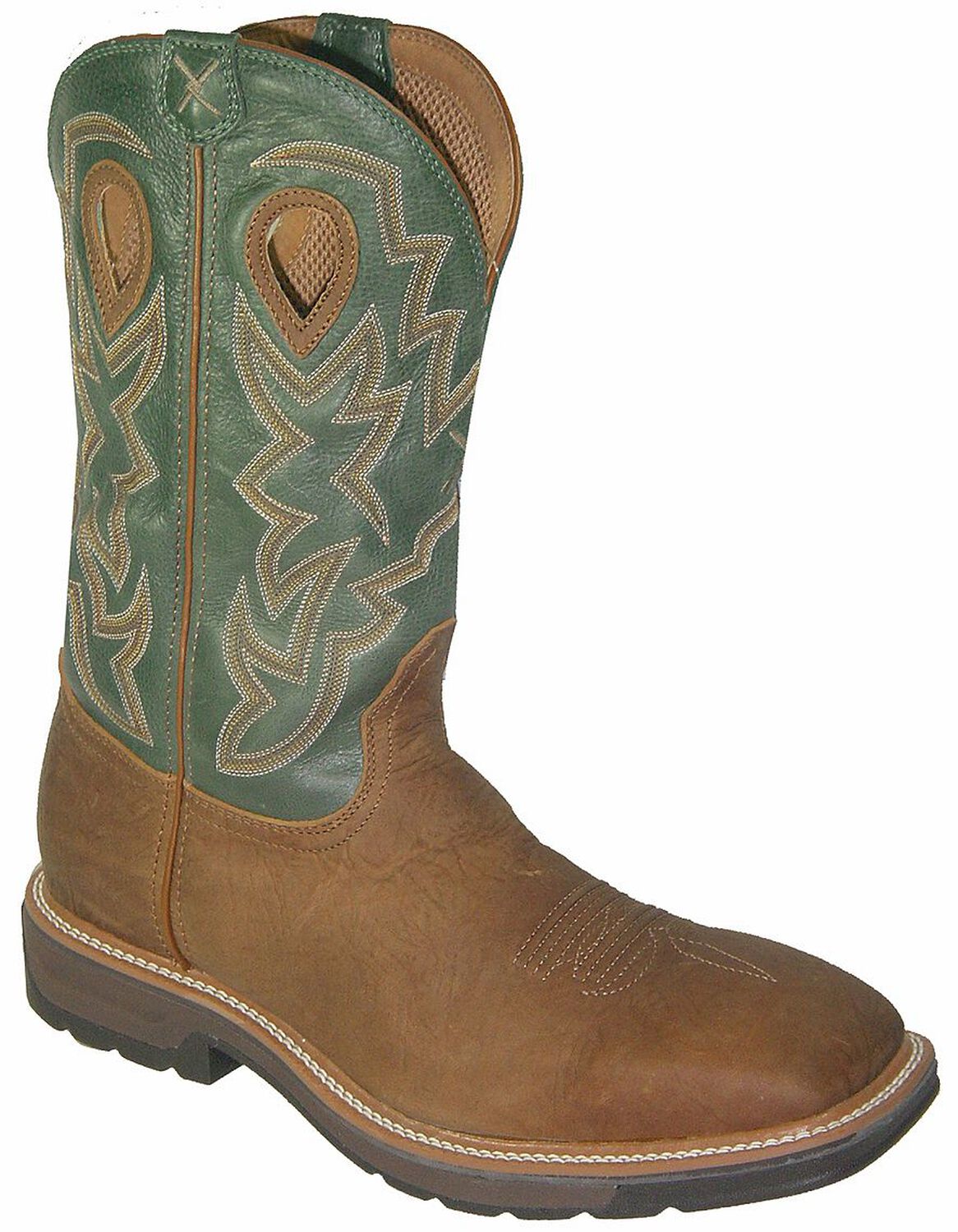 Image #1 - Twisted X Lite Waterproof Pull On Work Boots - Steel Toe, Tan, hi-res