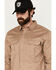 Image #2 - Hawx Men's FR Woven Long Sleeve Button-Down Work Shirt -Tall , Beige, hi-res