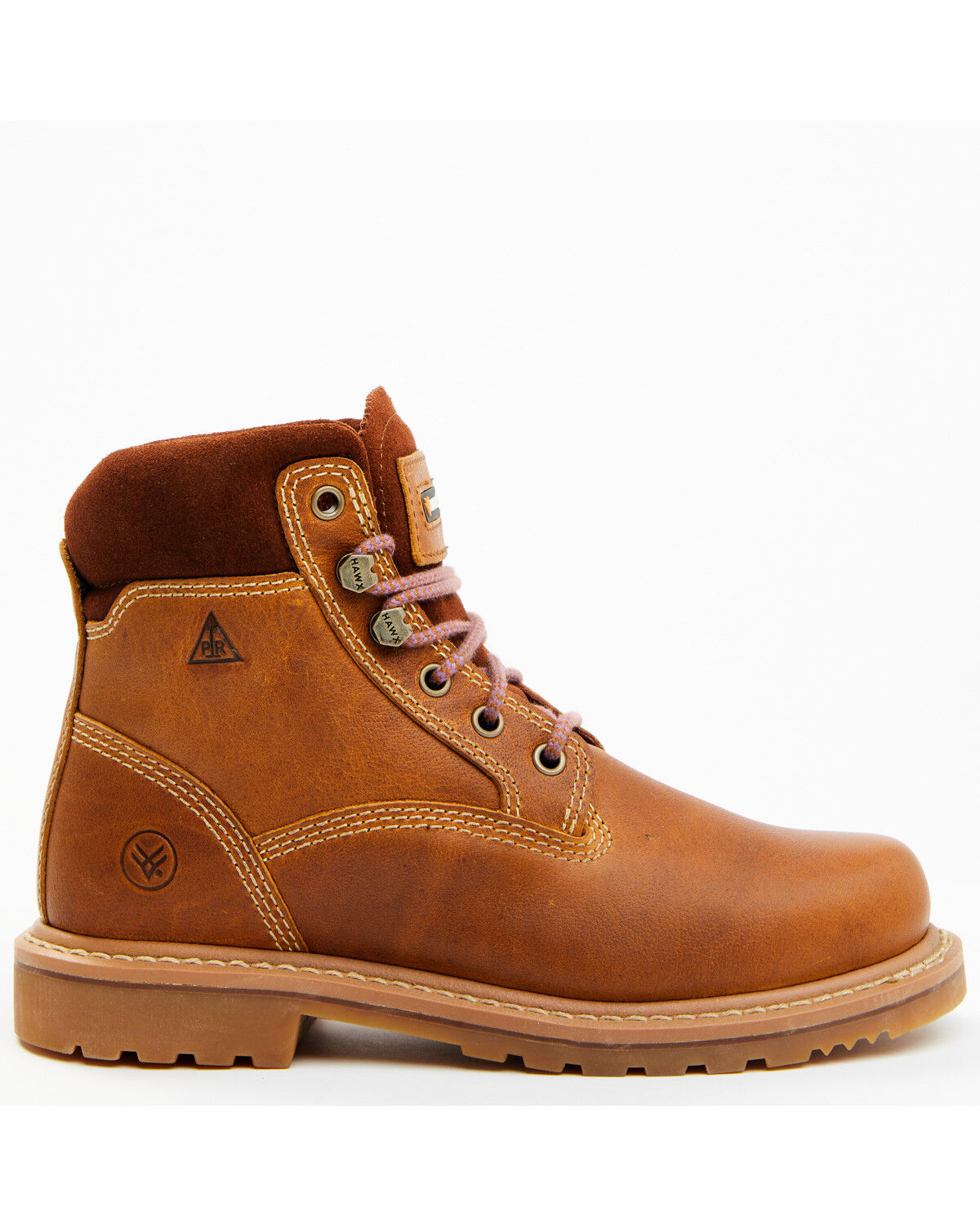 Image #2 - Hawx Women's Trooper Work Boots - Soft Toe, Brown, hi-res