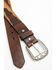 Image #2 - RANK 45&reg; Men's Holt Southwestern Embossed Leather Belt, Dark Brown, hi-res