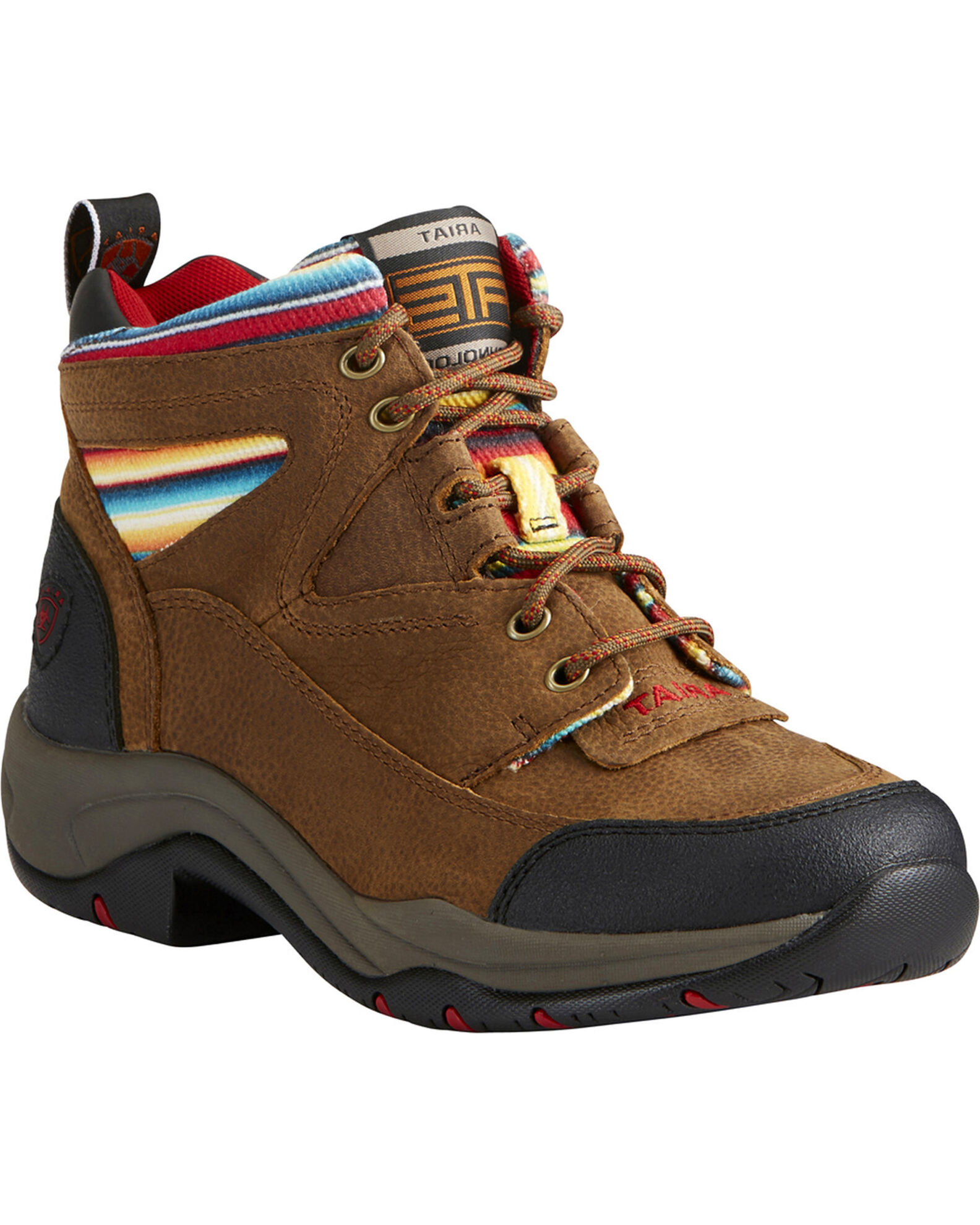 Image #1 - Ariat Women's Terrain Serape Stripe Boots - Round Toe, Lt Brown, hi-res