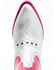 Image #6 - Idyllwind Women's Metallic Star Inlay Roadie Western Booties - Round Toe, Pink, hi-res