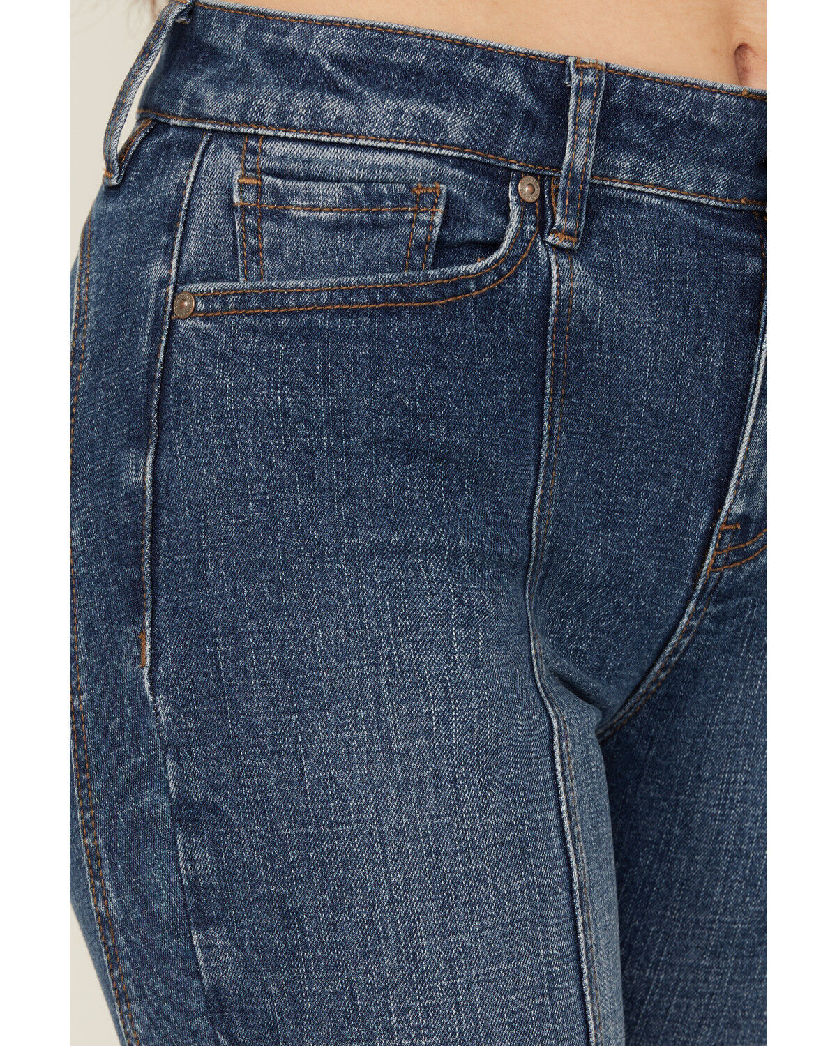 Image #4 - Shyanne Women's Celeste High Rise Bootcut Stretch Denim Jeans, Medium Wash, hi-res