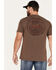 Image #2 - Brothers and Sons Men's Wood Logo Graphic T-Shirt, Brown, hi-res