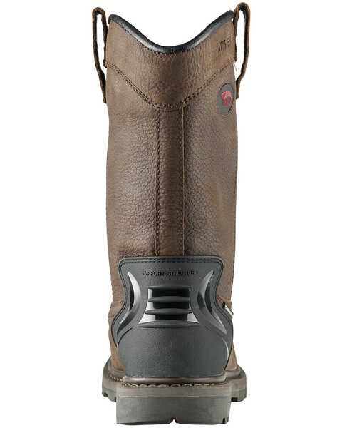 Image #4 - Avenger Men's Hammer Met Guard Western Work Boots - Carbon Safety Toe, Brown, hi-res