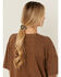 Image #1 - Shyanne Women's Heart Ponytail Holder, Silver, hi-res