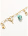 Image #2 - Shyanne Women's Golden Charm Bracelet, Gold, hi-res