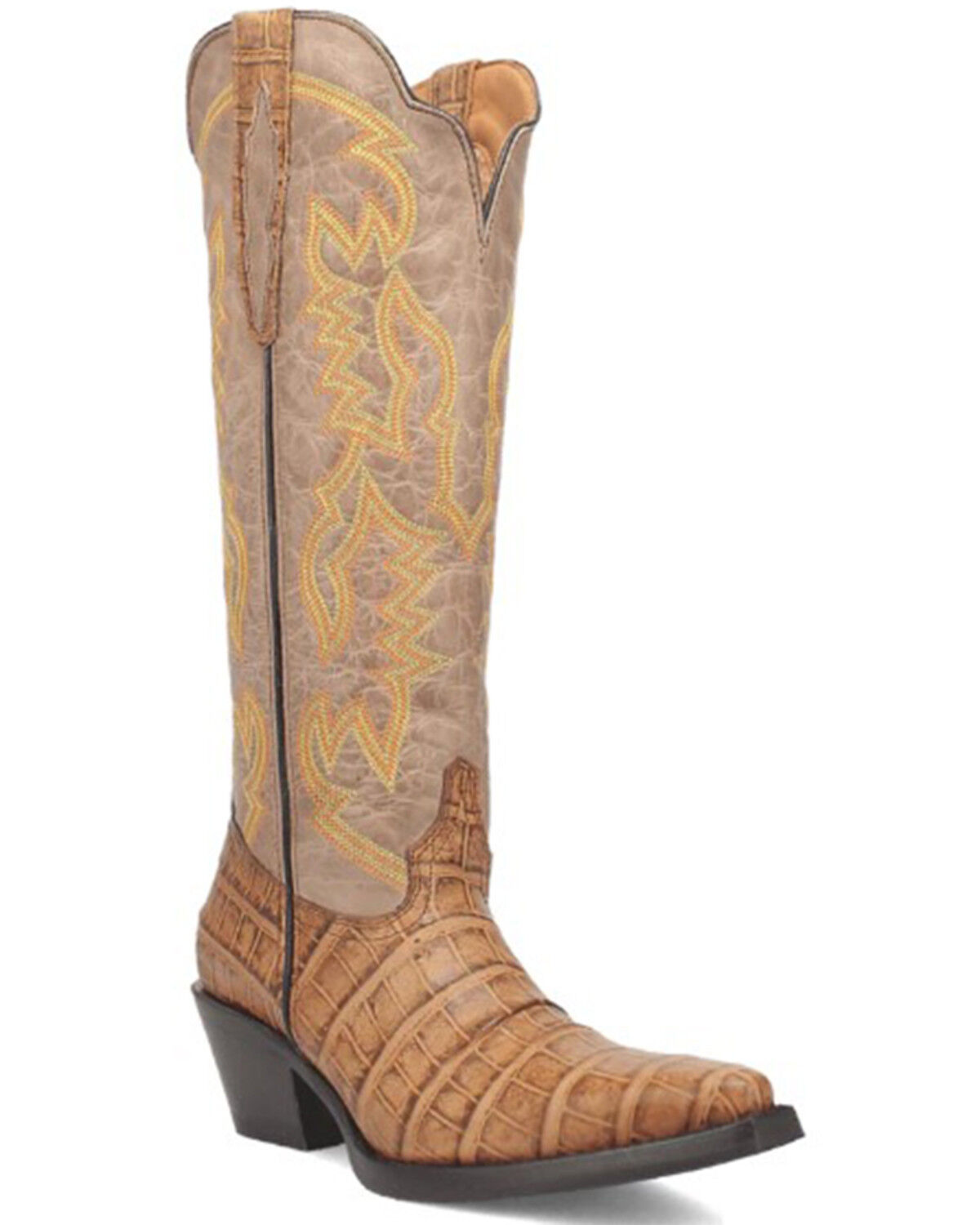 Image #1 - Dingo Women's Matilda Tall Western Boots - Snip Toe, Brown, hi-res