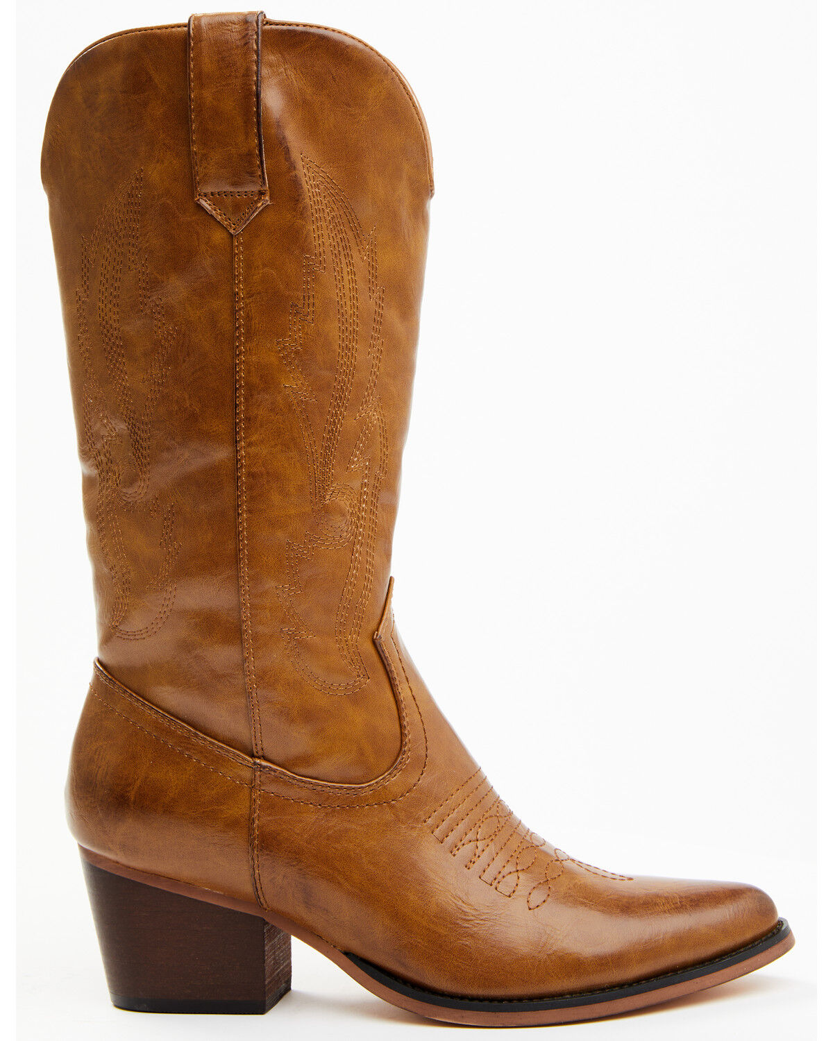 Image #2 - Roper Women's Nettie Western Boots - Round Toe, Tan, hi-res