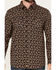 Image #3 - Moonshine Spirit Men's Freedom Paisley Print Long Sleeve Snap Western Shirt, Navy, hi-res