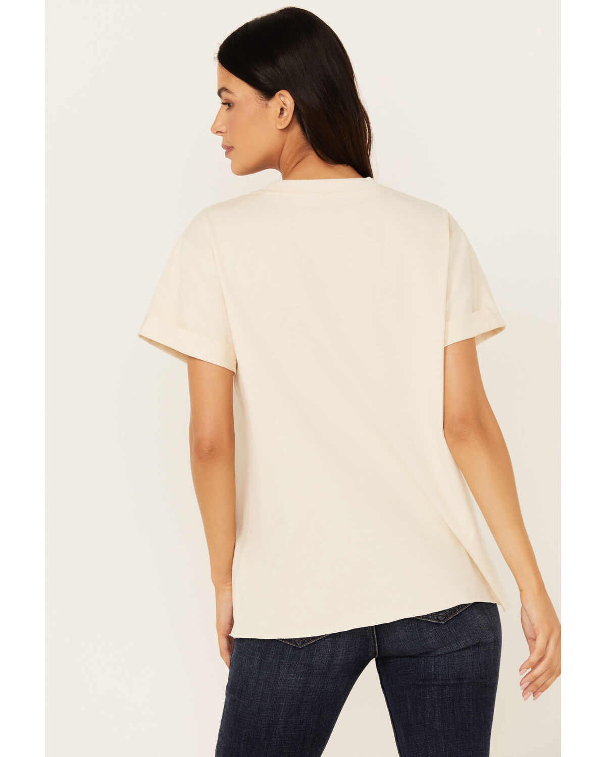 Image #5 - Idyllwind Women's Rowena Embellished Short Sleeve Graphic Tee, Off White, hi-res