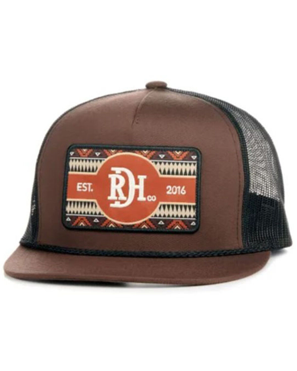 Image #1 - Red Dirt Hat Men's Cuban Ball Cap, Black/brown, hi-res