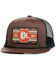 Image #1 - Red Dirt Hat Men's Cuban Ball Cap, Black/brown, hi-res