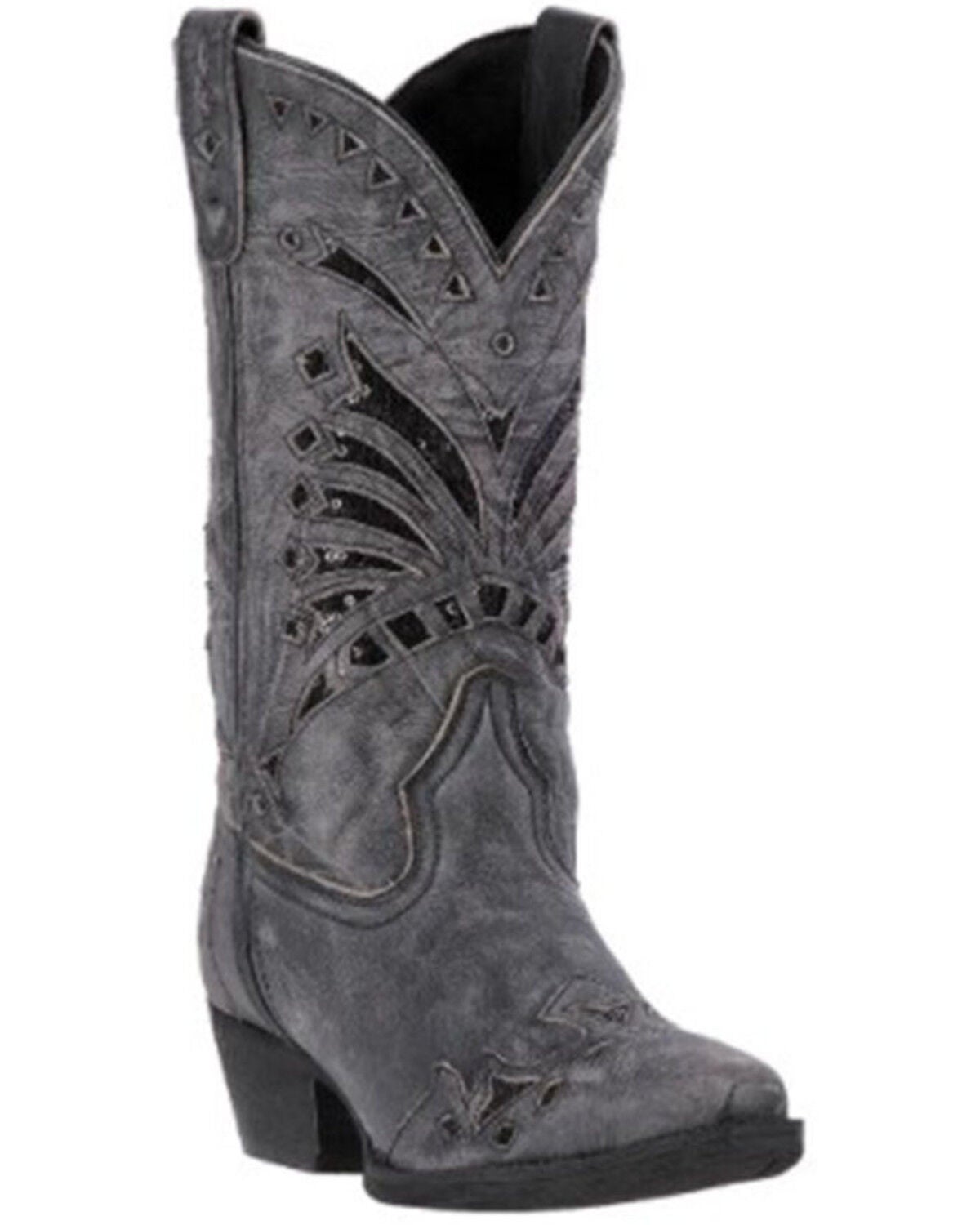 Laredo Women's Stevie Western Boots - Snip Toe, Black, hi-res