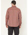 Image #4 - Hawx Men's FR Ponderosa Plaid Print Long Sleeve Button-Down Work Shirt, Wine, hi-res