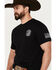 Image #2 - Buck Wear Men's America's Heroes Short Sleeve Graphic T-Shirt, Black, hi-res