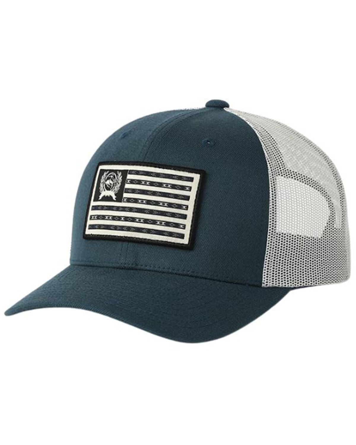 Image #1 - Cinch Men's Flag Patch Ball Cap, Blue, hi-res