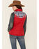 Image #4 - Cruel Girl Women's Red Embroidered Quilted Poly Puffer Vest, , hi-res